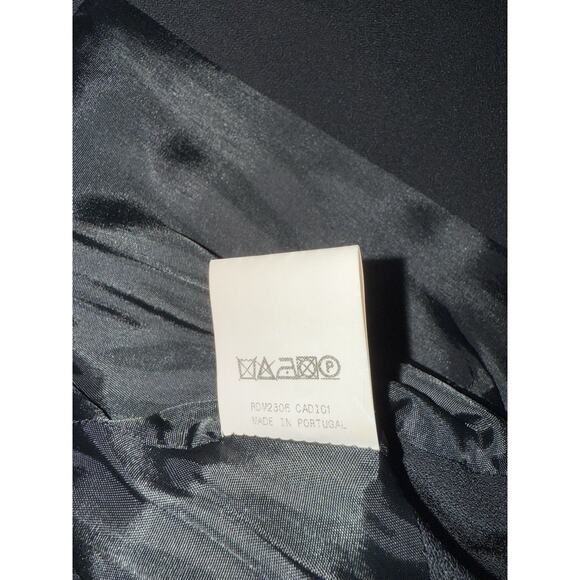 RDM by Rue du Mail Chic Sexy Black Clubwear Leather Zip Front Vest size 40 - Picture 11 of 11